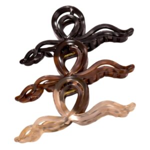3 PCS Hair Claw Clips for Women 5.5 Inch Large Acrylic Non-Slip Strong Hold Hair Clips Tortoise Shell Banana Jaw Clips for Thick & Thin Hair Stylish Hair Accessories
