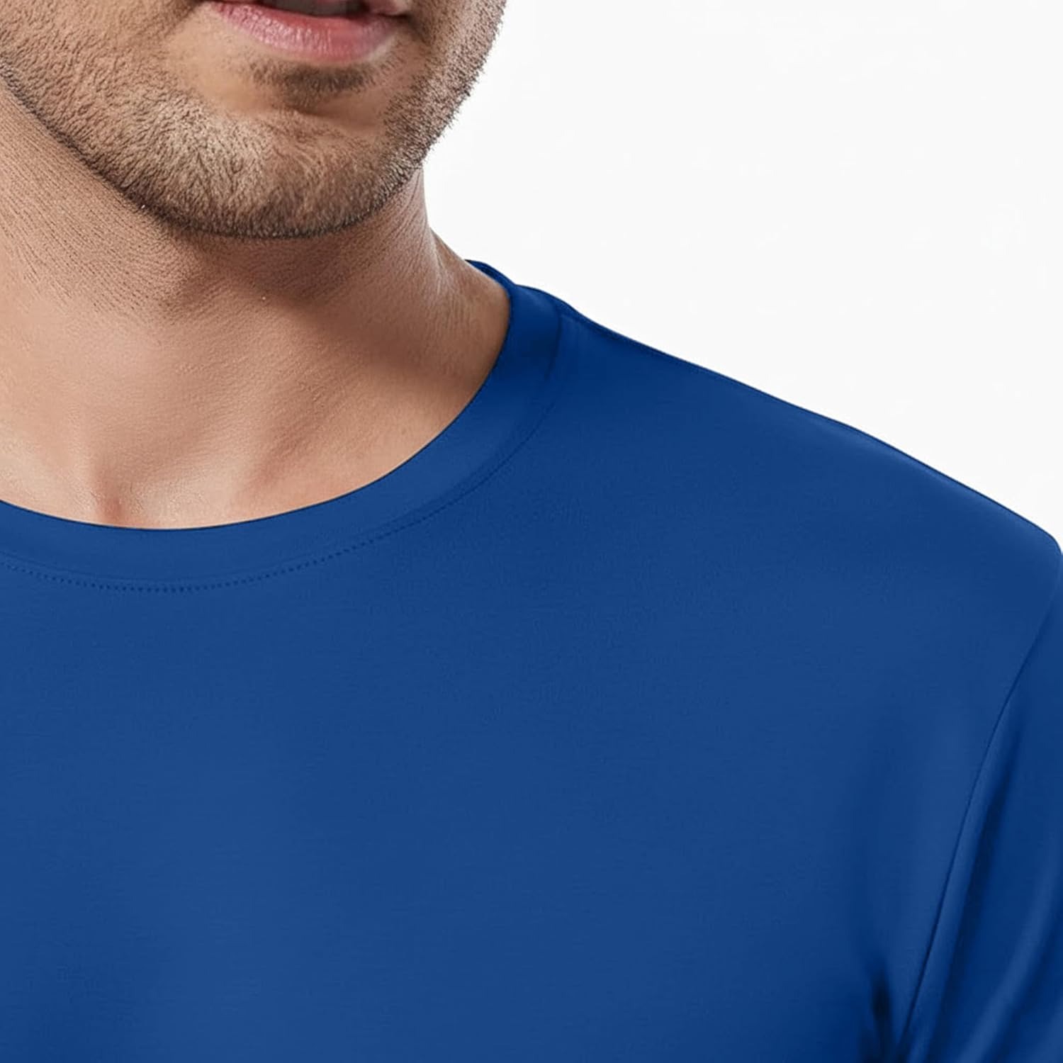 Men's Long Sleeve T-Shirt, 100% Organic Cotton, Lightweight Breathable Athletic Tee for Training & Hiking - Image 3