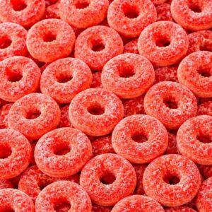 Mixed Candy Rings 2LB Bulk Bag Classic Sweet and Sour Candy Gummy Rings with Chewy Texture Nostalgic Watermelon Gummies For Snacking, Parties & Buffets
