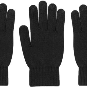 Adult Winter Magic Gloves, Warm Stretchy Knit Full-Finger Gloves for Men & Women, Soft Cold Weather Gloves